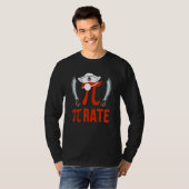 Pirate Funny Pi Symbol Math Lover Matching Teacher T-shirt (Voorkant volledig)