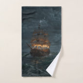 Pirate Galleon op de Spaanse Maine Handdoek (Handdoek)