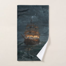 Pirate Galleon op de Spaanse Maine Handdoek
