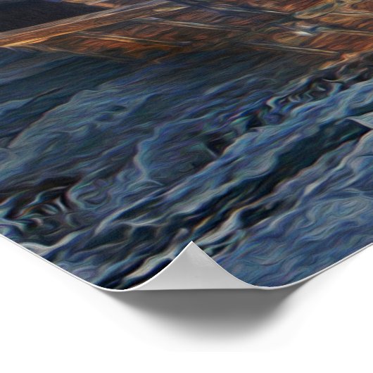 PIRATE GHOST-SCHIP VAN poster OP ROCKS (Hoek)