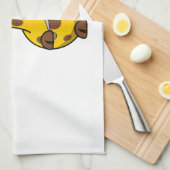 Pirate Giraffe Cartoon Theedoek (Quarter Fold)