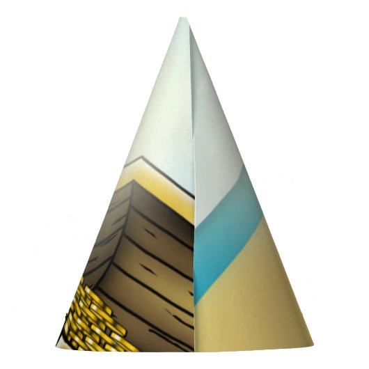 Pirate Girl Birthday Party Pet Feesthoedjes (Achterkant)