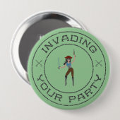Pirate Girl Button (Voorkant /achterkant)