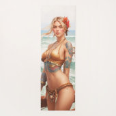 Pirate girl fantasie ontwerp Yoga Mat (Achterkant)