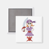Pirate Girl Magneet (Voorkant / Achterkant)