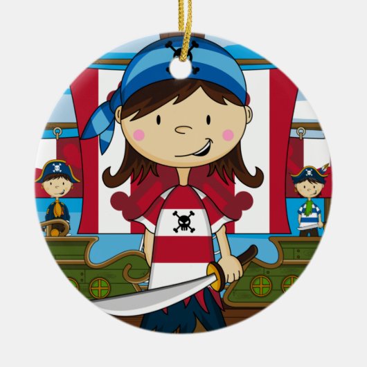Pirate Girl Ornament (Voorkant)