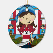 Pirate Girl Ornament (Links)