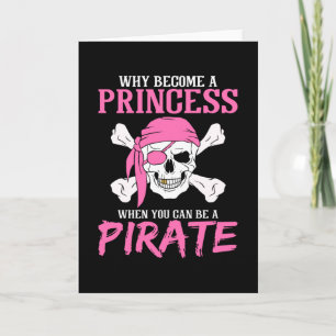 Pirate Girl Pirate Gift Girl Kaart