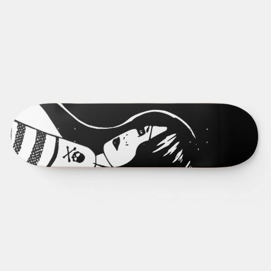 Pirate Girl Skateboard Deck (Horizontaal)