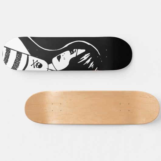 Pirate Girl Skateboard Deck (Horizontaal)