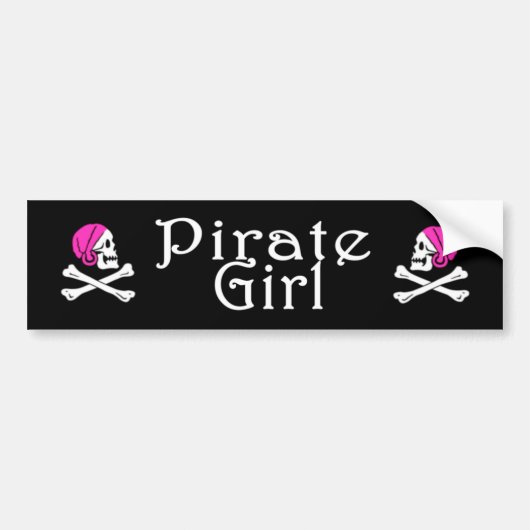 Pirate Girl Sticker (Voorkant)