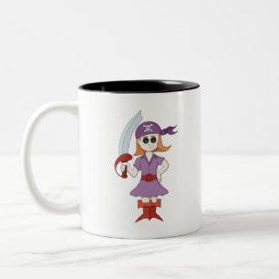 Pirate Girl Tweekleurige Koffiemok