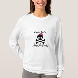 Pirate Girls delen de Booty Gasparilla Long Sleev T-shirt