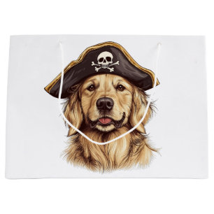 Pirate Golden Retriever Hond Schedel Groot Cadeauzakje