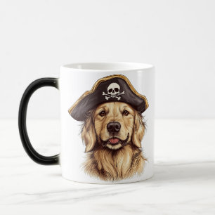 Pirate Golden Retriever Hond Schedel Magische Mok