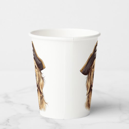 Pirate Golden Retriever Hond Schedel Papieren Bekers (Rechts)