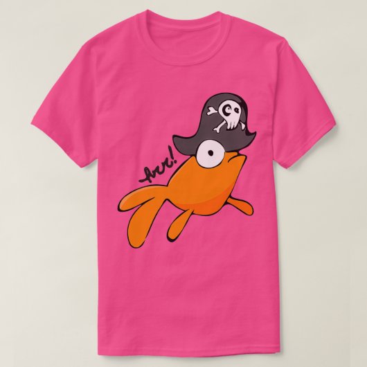 Pirate Goldfish T-shirt (Design voorkant)