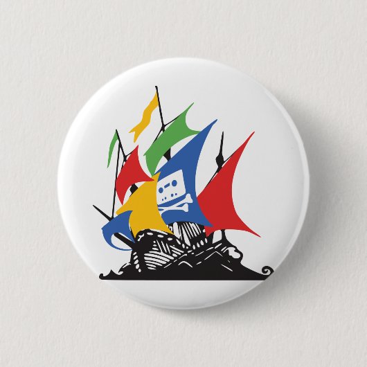 Pirate Google Ronde Button 5,7 Cm (Voorkant)