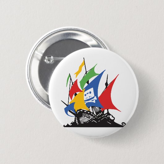 Pirate Google Ronde Button 5,7 Cm (Voorkant /achterkant)