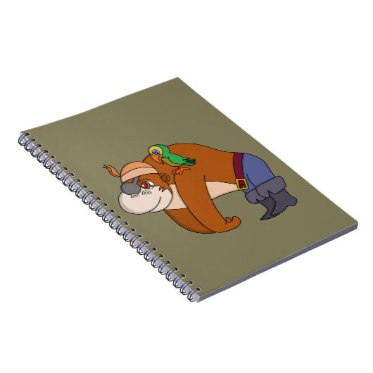 Pirate Gorilla Notitieboek (Rechterzijde)