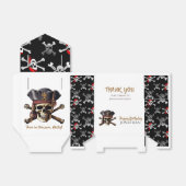 Pirate Gouden Verjaardag Favor Box Bedankdoosjes (Uitgevouwen)