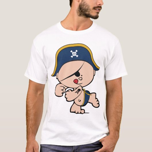Pirate grafisch t-shirt voor kinderen (Voorkant)