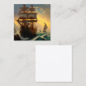 Pirate Graphic Vierkante Visitekaartje (Voorkant / Achterkant)