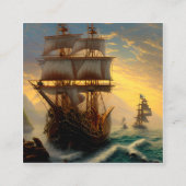 Pirate Graphic Vierkante Visitekaartje (Voorkant)