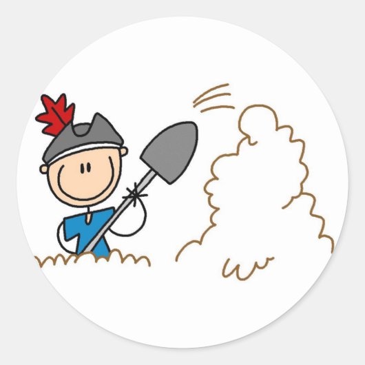 Pirate Graven voor Schat Sticker (Voorkant)