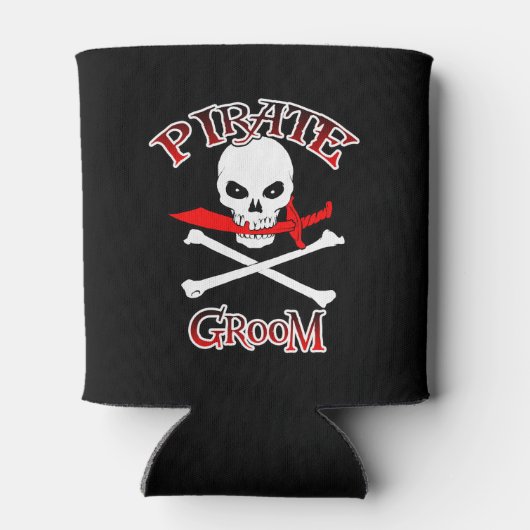 Pirate Groom Blikjeskoeler (Achterkant)