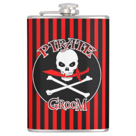 Pirate Groom Flask Heupfles