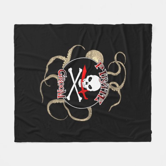 Pirate Groom Fleece Deken (Voorkant (Horizontaal))
