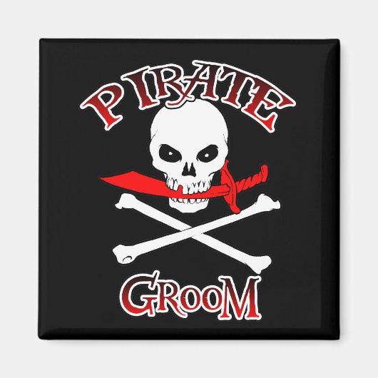 Pirate Groom Magneet (Voorkant)
