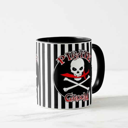 Pirate Groom Mok (Voorkant rechts)