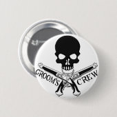 Pirate Groom's Crew Button (Voorkant /achterkant)