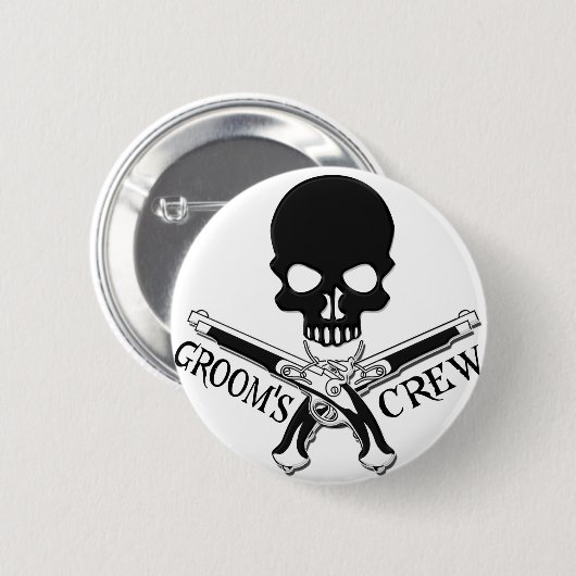 Pirate Groom's Crew Button (Voorkant /achterkant)