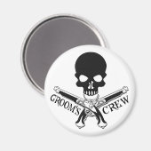 Pirate Groom's Crew Magnet (Voorkant / Achterkant)