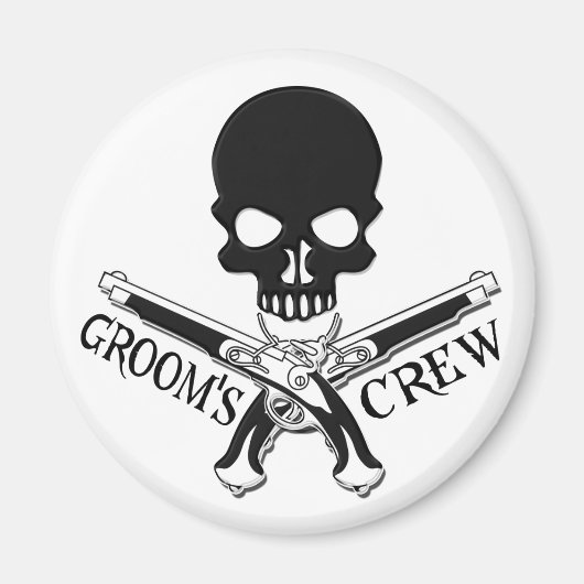 Pirate Groom's Crew Magnet (Voorkant)