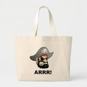 Pirate Grote Tote Bag