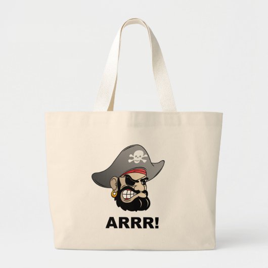 Pirate Grote Tote Bag (Voorkant)