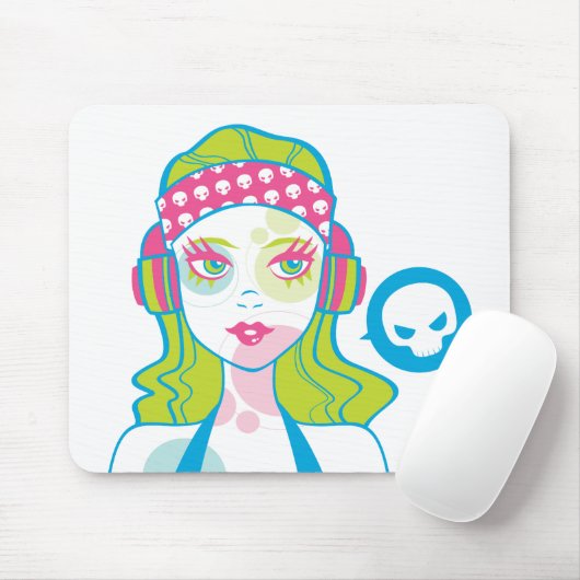 Pirate Gurl Mousepad Muismat (Met muis)