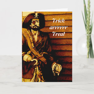 Pirate Halloween Card Kaart