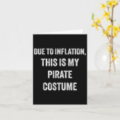 Pirate Halloween Costume Kaart (Gele Bloem)