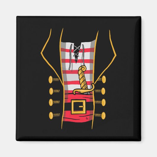 Pirate Halloween Kinder Costume 1 Magneet (Voorkant)
