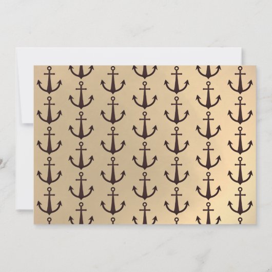 Pirate Halloween Kostuum Party Schip Bruin Goud Kaart (Achterkant)