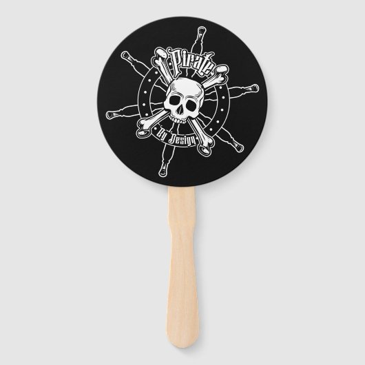 Pirate Hand Fan Handwaaier (Achterkant)