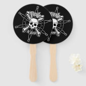 Pirate Hand Fan Handwaaier (Voorkant en achterkant)