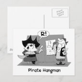 Pirate Hangman Briefkaart (Voorkant / Achterkant)