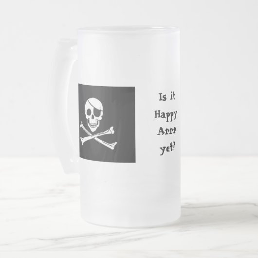 Pirate Happy Arrr Tall Mok (Voorkant links)