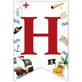 Pirate Happy Birthday Party Vlaggetjes (Tweede vlag)